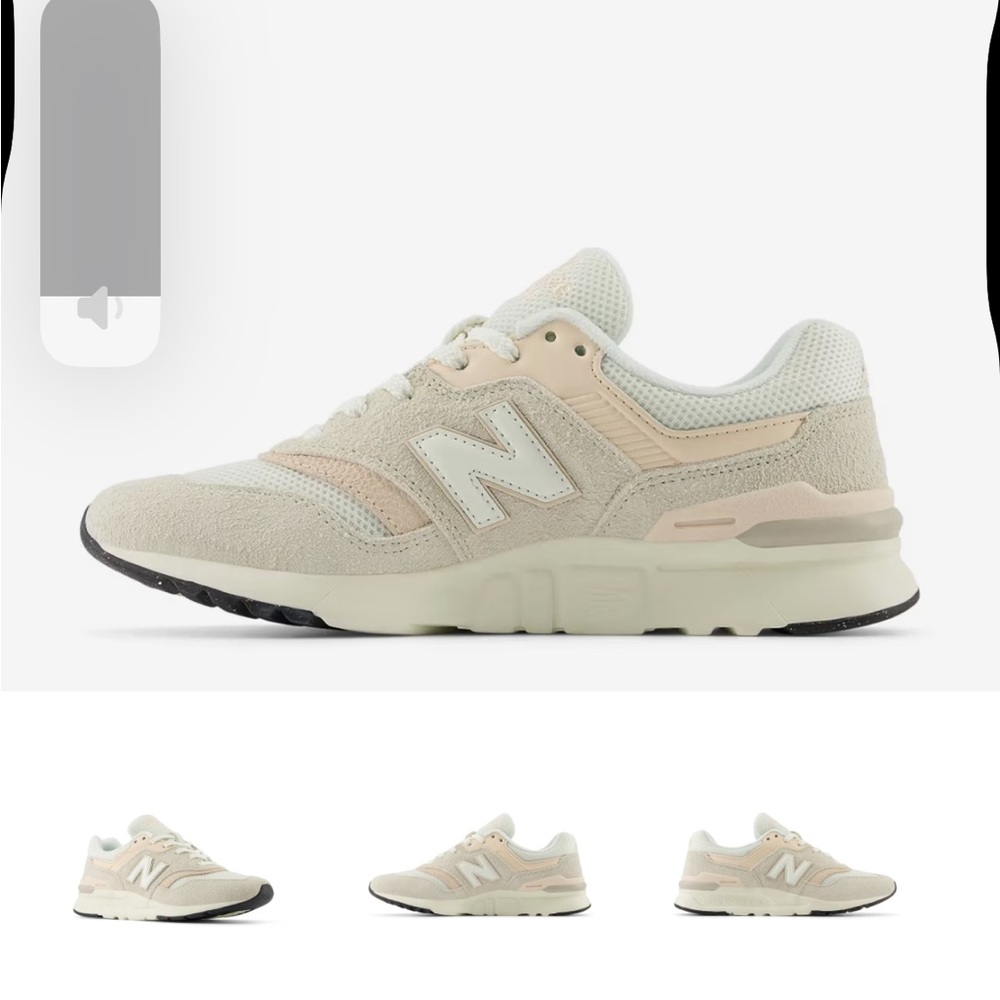 New Balance Cream and White Athletic Shoes Never worn